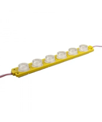 6W Mercekli Modül 6lı Led - Sarı 12V