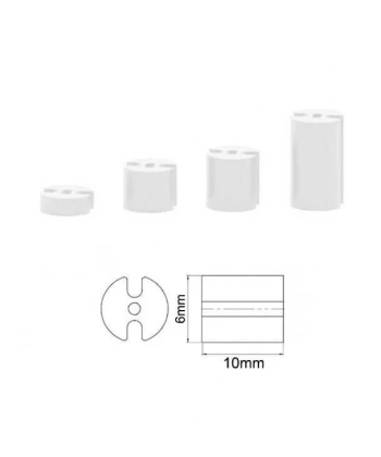 6x10mm 3 Pin Led Distans (Standoff) - Beyaz