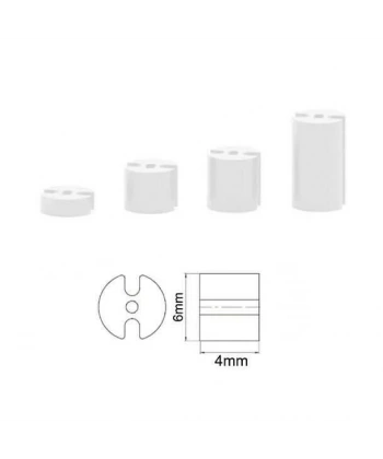 6x4mm 3 Pin Led Distans (Standoff) - Beyaz