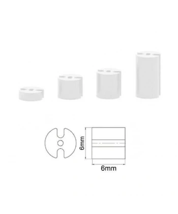 6x6mm 3 Pin Led Distans (Standoff) - Beyaz