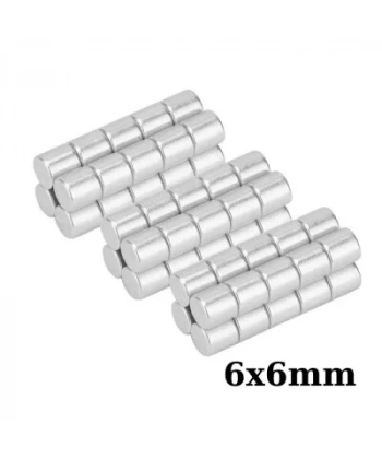 6x6mm Neodyum Güçlü Mıknatıs - Neodim Magnet