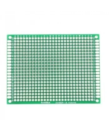 6x8cm Epoxy Çift Taraflı Delikli Plaket