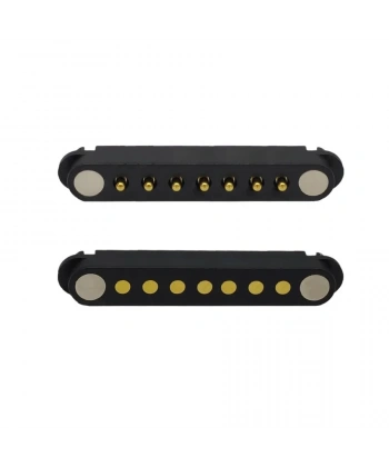 7-Pin 2.54mm Pogo Pin Manyetik Konnektör Takımı
