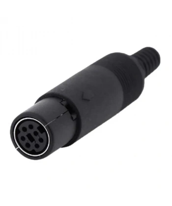 7 Pin Dişi Mini DIN Konnektör