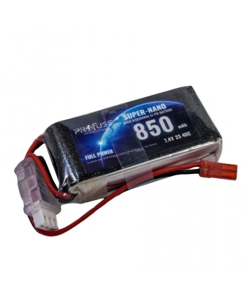 7.4V 2S 850mAh 40C Lipo Batarya