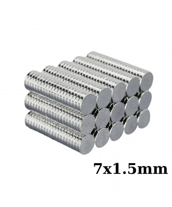 7x1.5mm Neodyum Güçlü Mıknatıs - Neodim Magnet