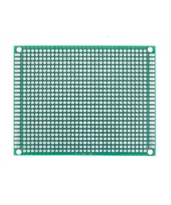 7x9cm Epoxy Çift Taraflı Delikli Plaket