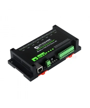 8 Kanallı Ethernet Röle Modülü (B) - Modbus RTU/Modbus TCP Protokolü- PoE Ethernet Port