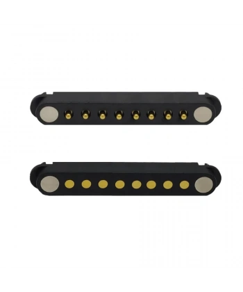 8-Pin 2.54mm Pogo Pin Manyetik Konnektör Takımı