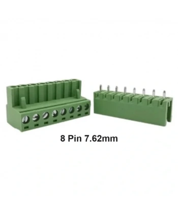 8 Pin 7.62mm Geçmeli 180C Takım Klemens