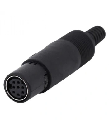 8 Pin Dişi Mini DIN Konnektör