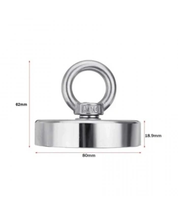 80mm Fishing Magnet - Neodyum Pot Mıknatıs