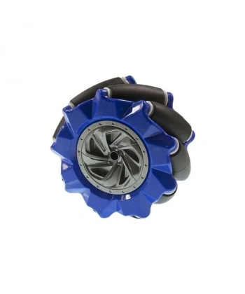 80mm Mavi Omni Mecanum Tekerlek - Sağ