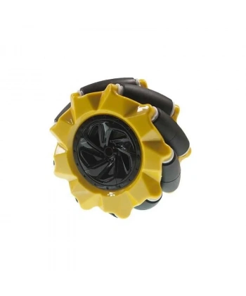80mm Sarı Omni Mecanum Tekerlek - Sol