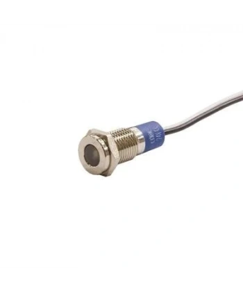 8mm 24v Sarı Led Metal Kablolu Sinyal Lambası IP67 GQ8T-Y
