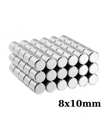 8x10mm Neodyum Güçlü Mıknatıs - Neodim Magnet