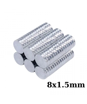 8x1.5mm Neodyum Güçlü Mıknatıs - Neodim Magnet