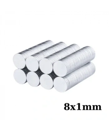 8x1mm Neodyum Güçlü Mıknatıs - Neodim Magnet
