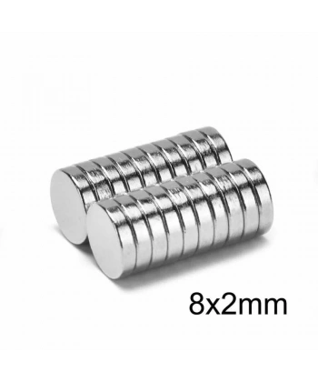 8X2mm Neodyum Güçlü Mıknatıs - Neodim Magnet