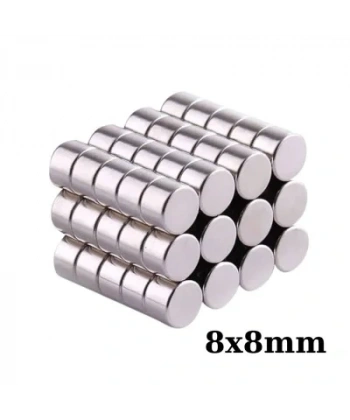 8x8mm Neodyum Güçlü Mıknatıs - Neodim Magnet