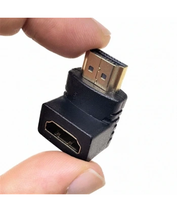 90° HDMI to HDMI Erkek-Dişi (M2F) Dönüştürücü Çevirici