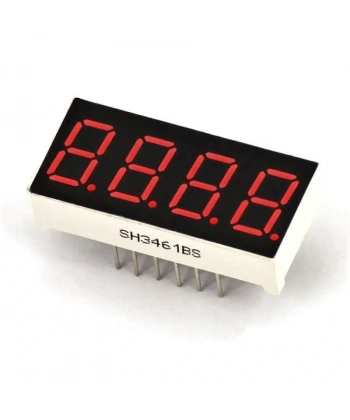 9.2mm 4lü 7 Segment Display Ekran Kırmızı Ortak Anot