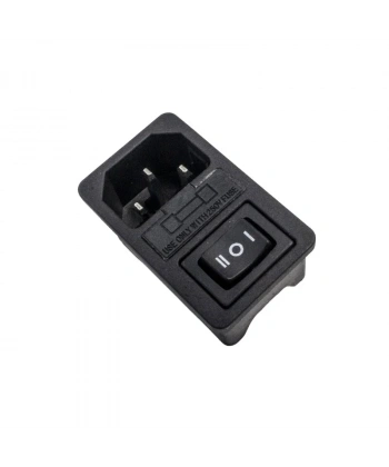 AC-01 Erkek Power Soketi On-Off-On Anahtarlı