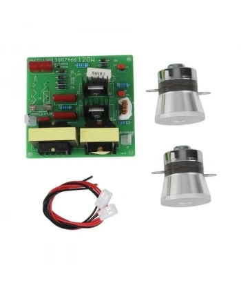 AC 220V Ultrasonik Temizleyici Sürücü Kartı + 2 Adet 50W 40KHZ Transdüser