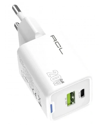 AC-96 20 Watt 1xUSB-A 1xUSB-C 1mt Type-C to Type-C Kablo Duvar Şarj Aleti