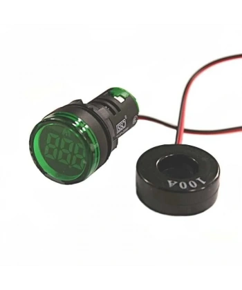 AD136-22DSA-Y 100A Ampermetre - Yeşil
