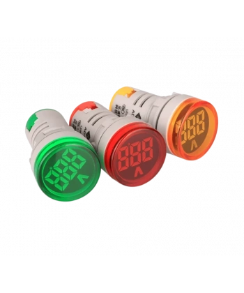 AD22-22V 22mm Dijital Voltmetre 20-500V AC Yeşil