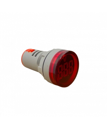 AD22-22V-DC 22mm Dijital Voltmetre 5-50V DC Kırmızı