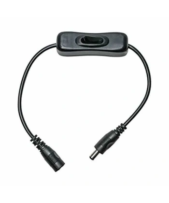 Anahtarlı DC Adaptör Uzatma Kablosu -Siyah