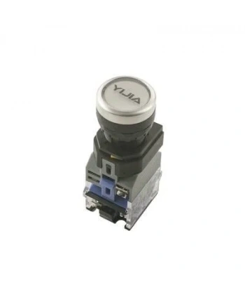 Anahtarlı Push Buton 220V Beyaz Işıklı YJ139-LA38