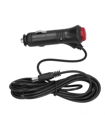Araç Çakmak Soketi On-Off Anahtarlı DC Jack Çıkışlı - 3m Kablolu