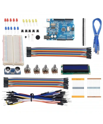 Arduino 124 Parça Uno R3 Robotik Kodlama Uygulamaları Süper Başlangıç Proje Eğitim Seti