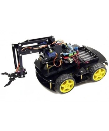 Arduino Robot Kollu 4WD Mobil Araba Kiti (demonte)