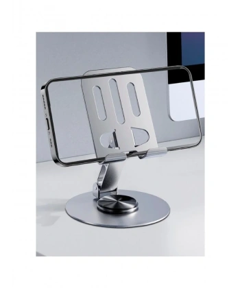 ATD-01 Metalik 360° Ayarlanabilir Telefon Tablet Tutucu Stand