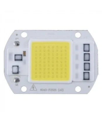 Beyaz 220V Projektör Cob Led 50W Driver Çipli