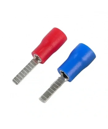 BIK-101 0.5-1.5mm2 Bıçak Tip Kablo Ucu Terminal Kırmızı 100 Adet