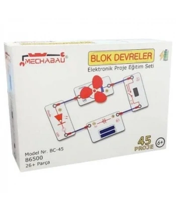 Blok Devreler Elektronik Eğitim Seti - 45 Proje
