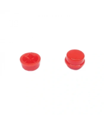 Buton 12x12 Yuvarlak Kırmızı Kapak