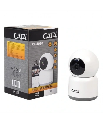 Cata CT-4050 Gece Görüşlü Full HD-1080p 360° Akıllı IP Kamera