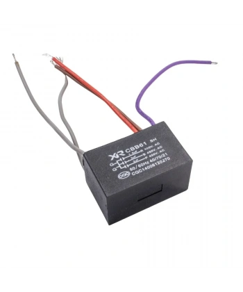 CBB61 1.5uF/2uF/3uF 450V Kablolu Kutulu Daimi Kondansatör