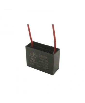 CBB61 4uF 450V Kablolu Kutulu Daimi Kondansatör