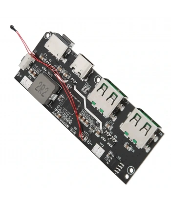 Çift USB 5V 22.5W Ledli Micro Type-C Powerbank Hızlı Şarj Modülü