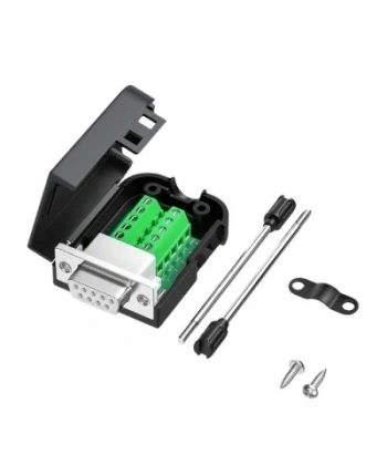 D-Sub DB9 9-Pin Dişi Terminal Block Adaptörü