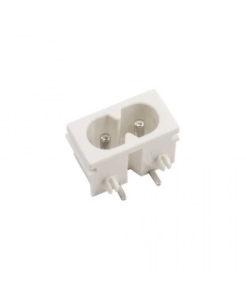 DB-8 C8 Erkek Power Soketi 90 Derece 22x12mm - Beyaz