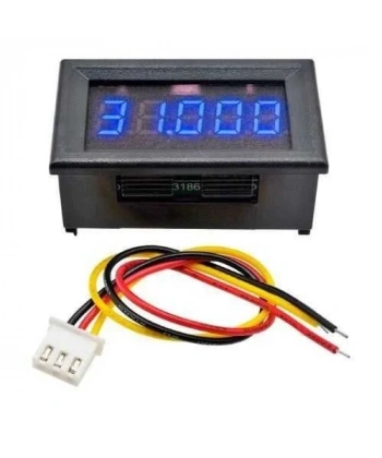 DC 0-33.000V Yüksek Hassasiyetli Dijital Voltmetre - Mavi