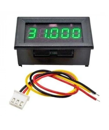 DC 0-33.000V Yüksek Hassasiyetli Dijital Voltmetre - Yeşil